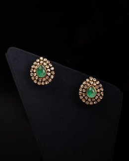 AMARA Bridal Eclipse Polki Earrings