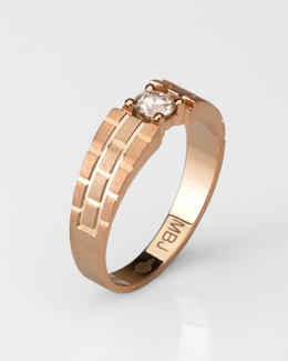 GOLOID Dazzling Round Cut Diamond Ring