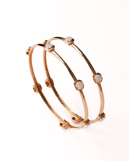 RITZ Modern Station Style Diamond Bangles