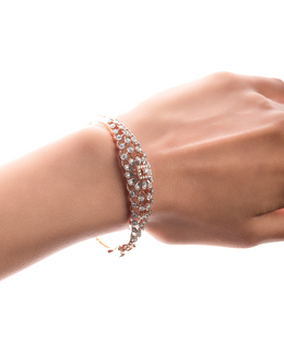 GLO Empress Floral Lattice Diamond Bracelets