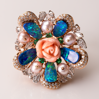 AMARA Delicate Flower Diamond Ring