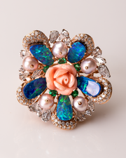 AMARA Delicate Flower Diamond Ring